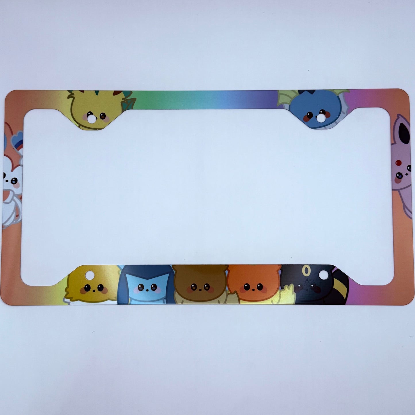 Eeveelution Themed License Plate Frame