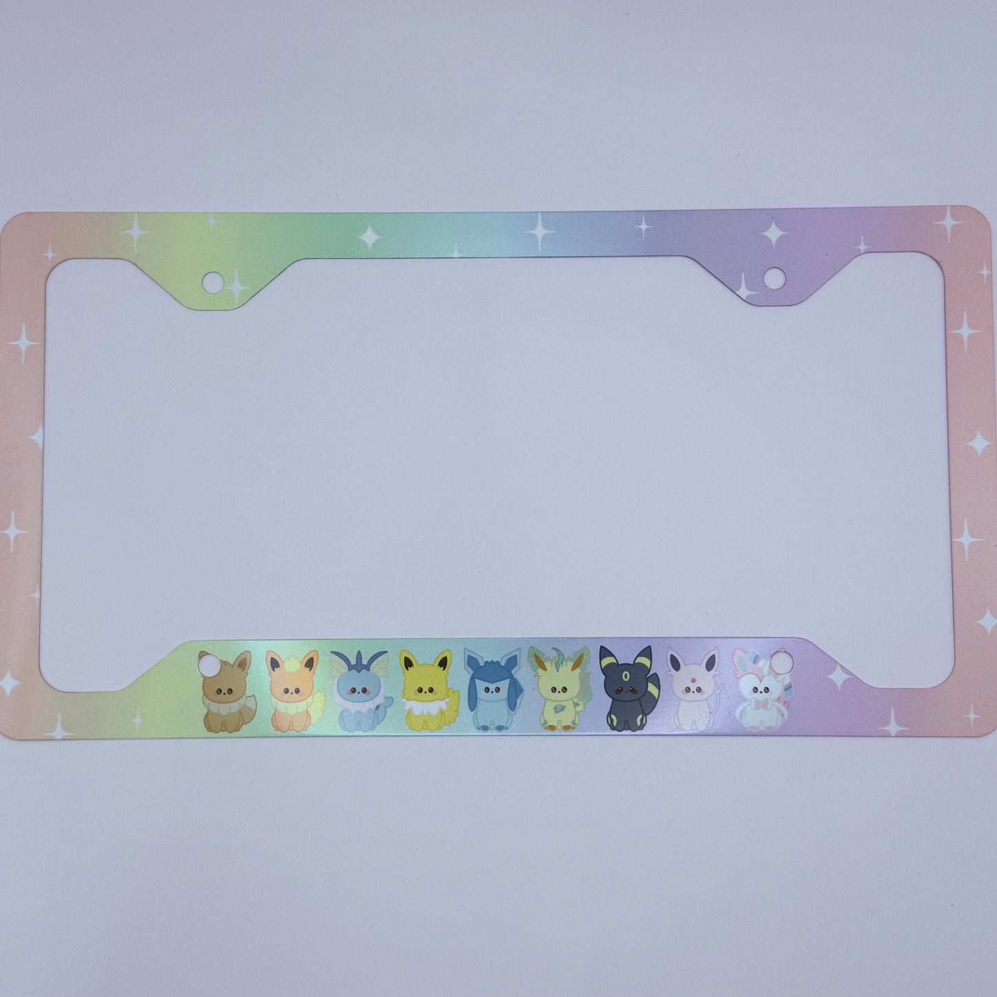 Eeveelution Themed License Plate Frame