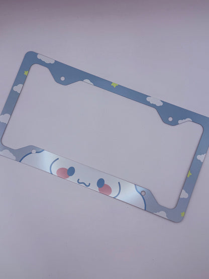Cinnamoroll Themed License Plate Frame