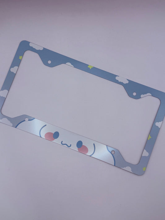 Cinnamoroll Themed License Plate Frame