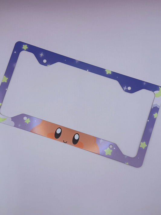 Kirby Themed License Plate Frame