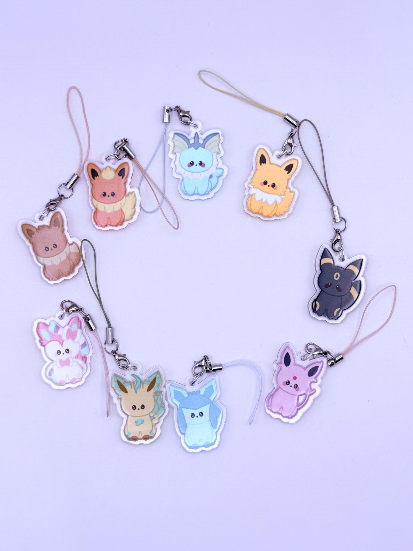 Eeveelution 1.5" Phone Charm