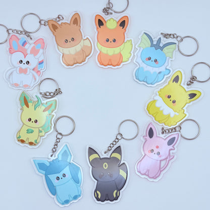 Eeveelution 2.75" Acrylic Keychain