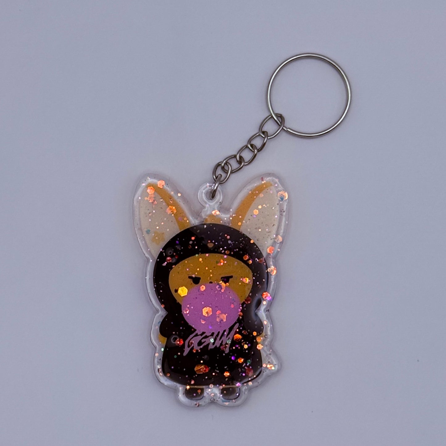 Tomorrow x Together Yeonjun GGUM Resin Glitter Acrylic Keychain