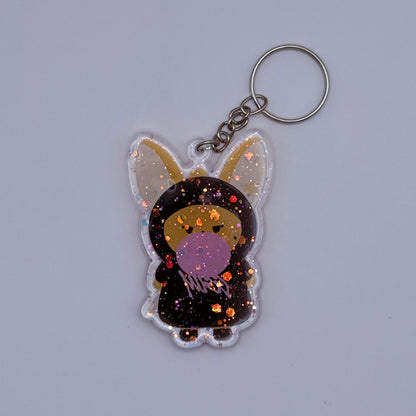 Tomorrow x Together Yeonjun GGUM Resin Glitter Acrylic Keychain