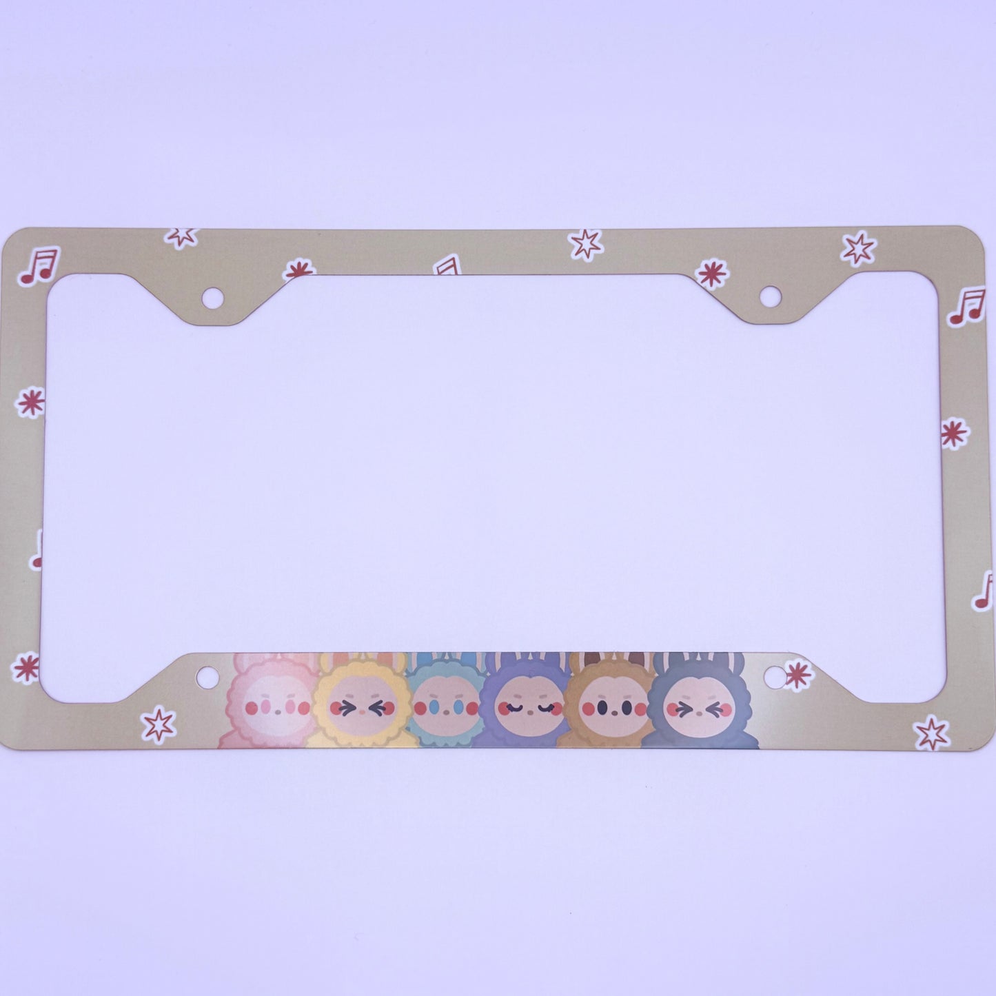 Labubu Themed License Plate Frame