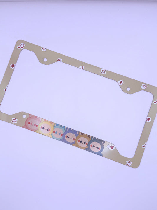 Labubu Themed License Plate Frame