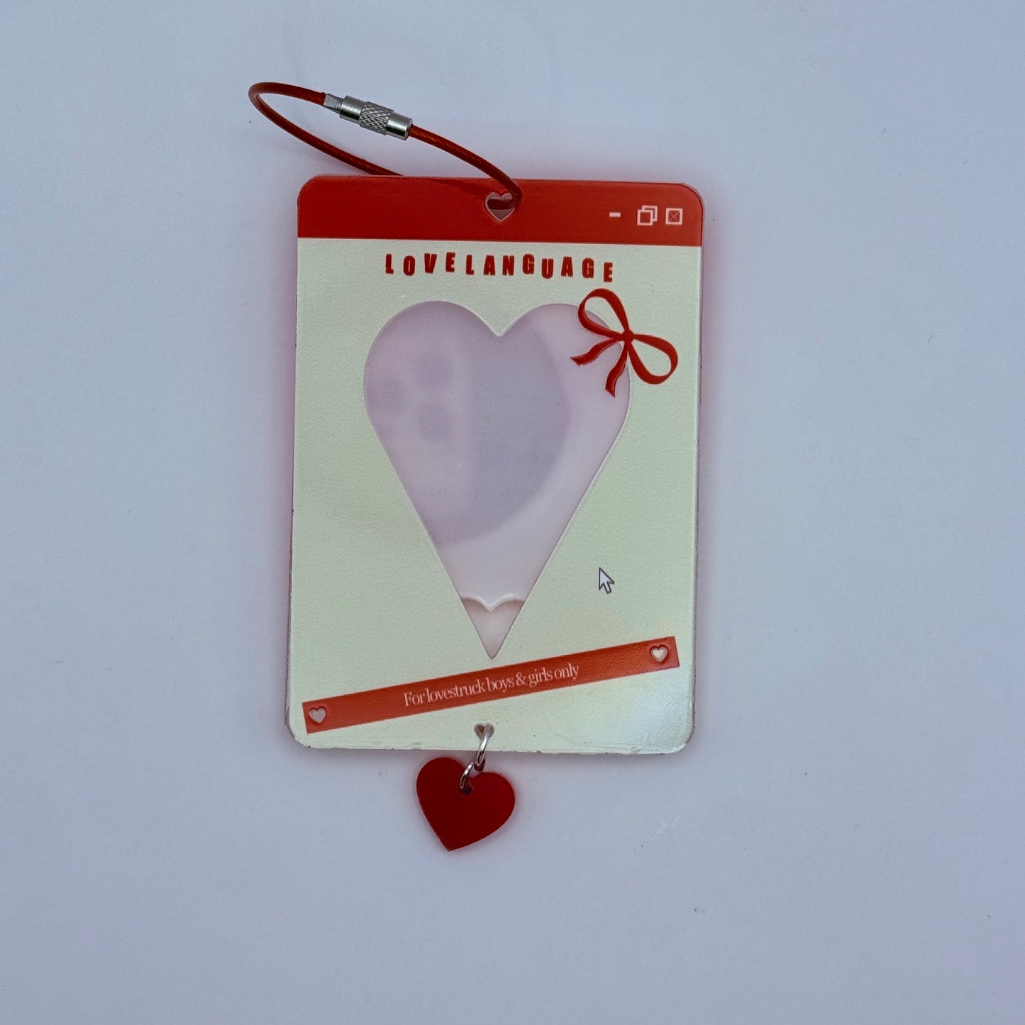 Tomorrow x Together Love Language Acrylic Photocard Holder