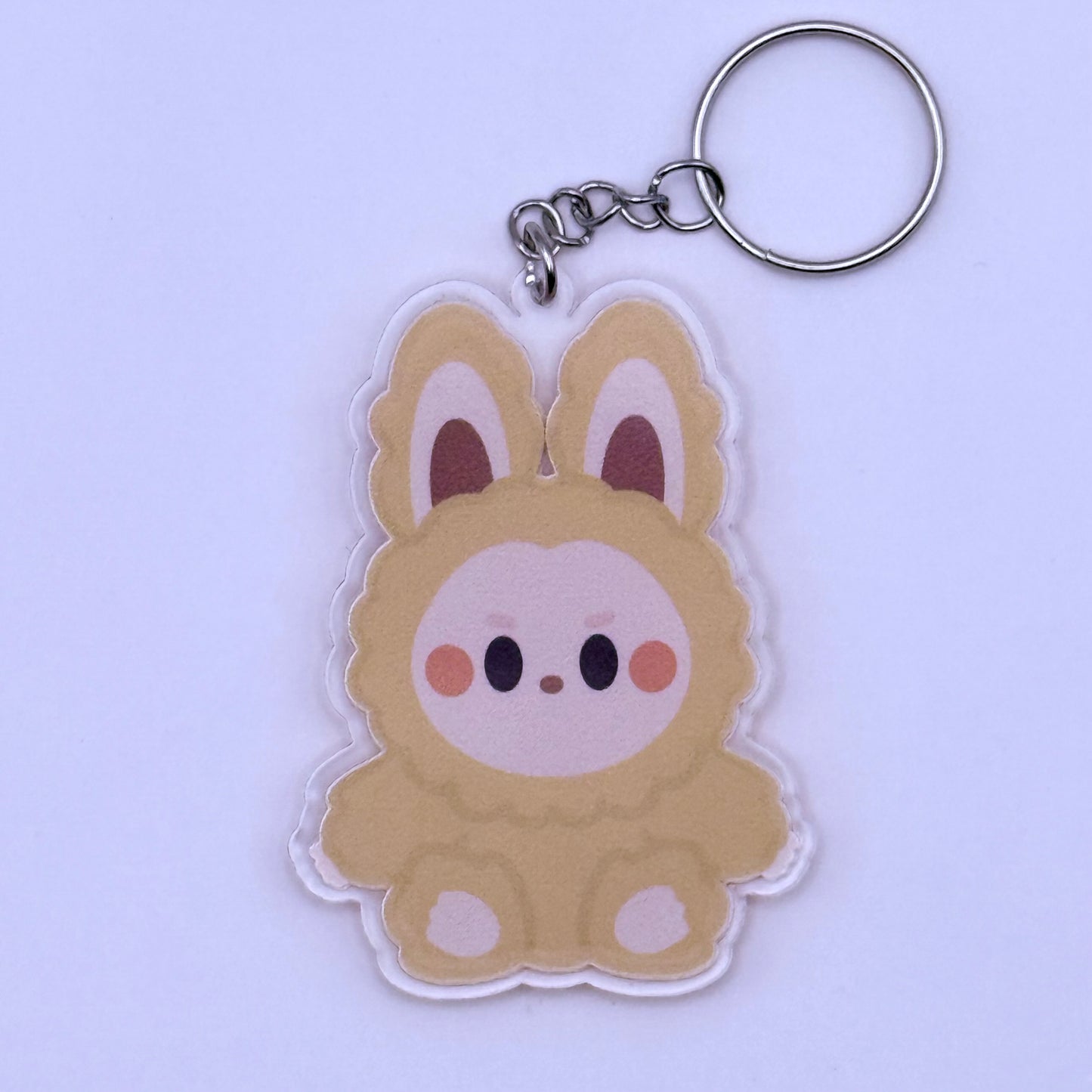 Labubu Have a Seat Themed Double-Sided Acrylic Keychain