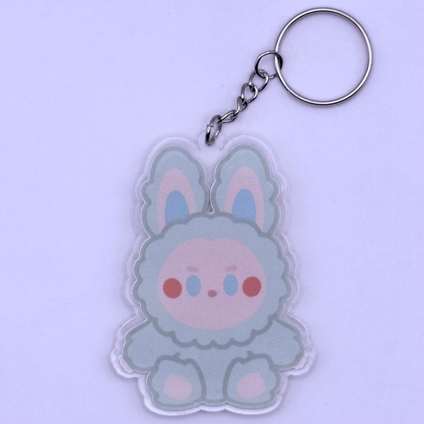 Labubu Have a Seat Themed Double-Sided Acrylic Keychain