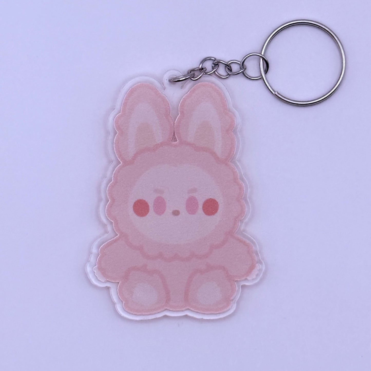 Labubu Have a Seat Themed Double-Sided Acrylic Keychain