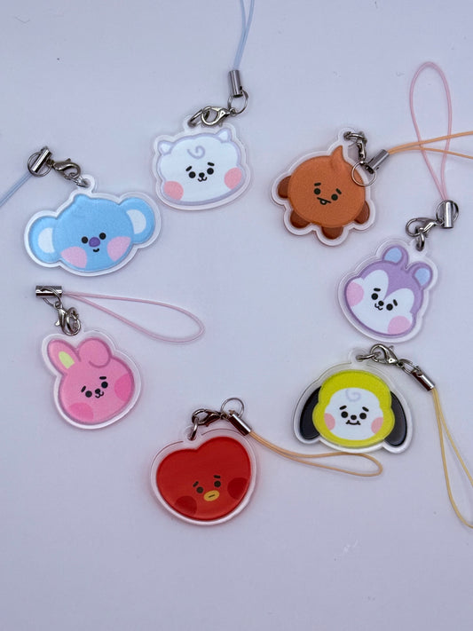 BT21 Double-Sided Phone Charm