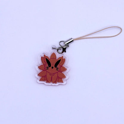 Nine-Tailed Fox Double-Sided Phone Charm