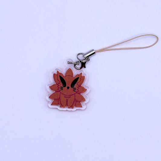 Nine-Tailed Fox Double-Sided Phone Charm
