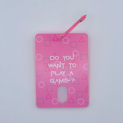 Squid Player Themed Acrylic Photocard Holder