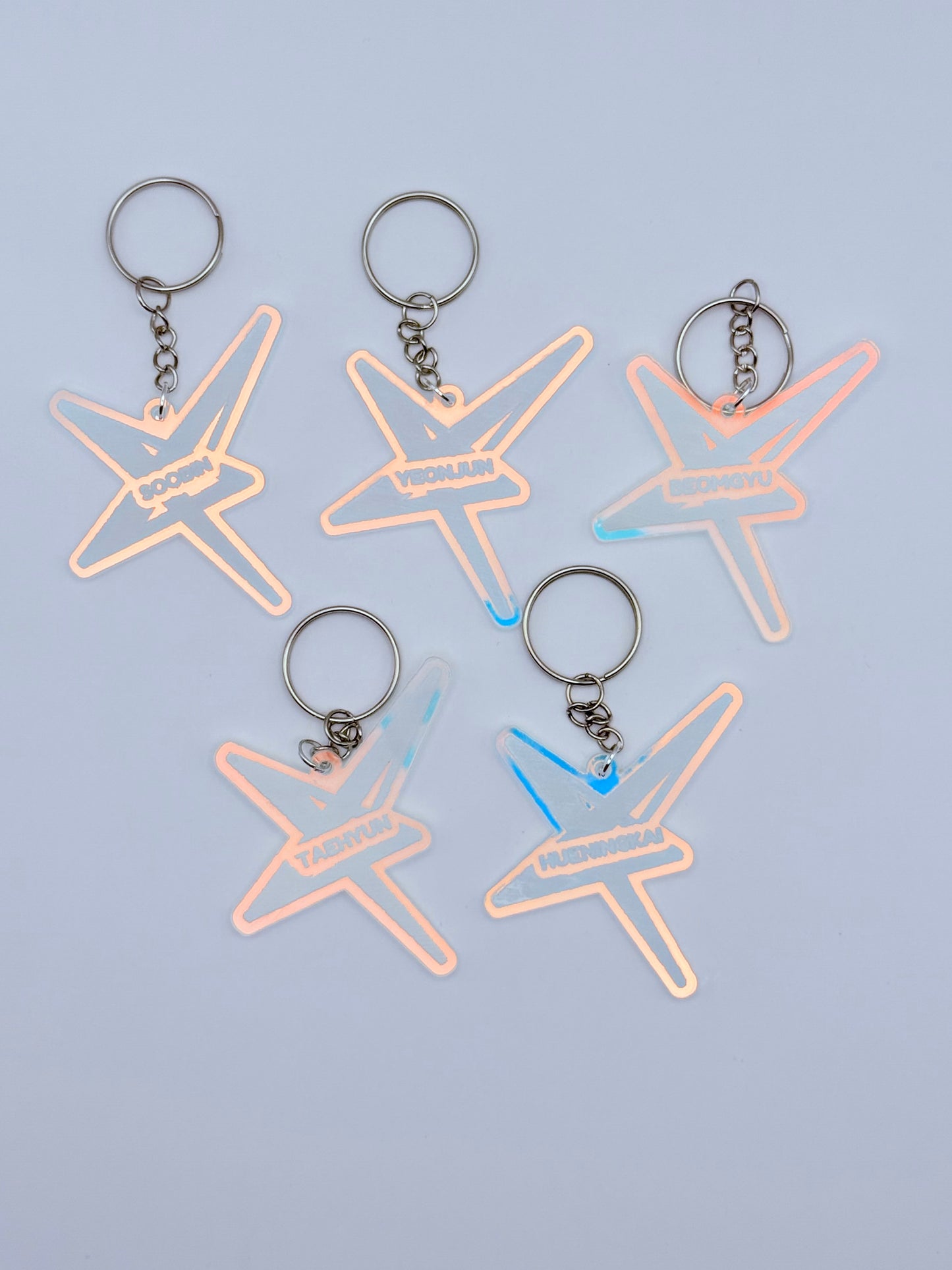 Tomorrow x Together Member Star Shaped Acrylic Keychain