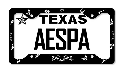 aespa Inspired License Plate Frame
