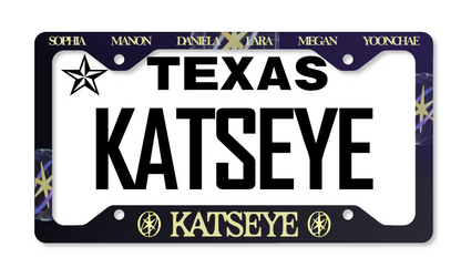 Katseye Inspired License Plate Frame