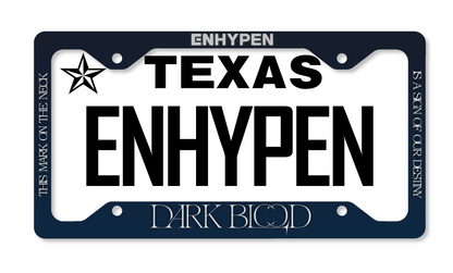 ENHYPEN Dark Blood Inspired License Plate Frame