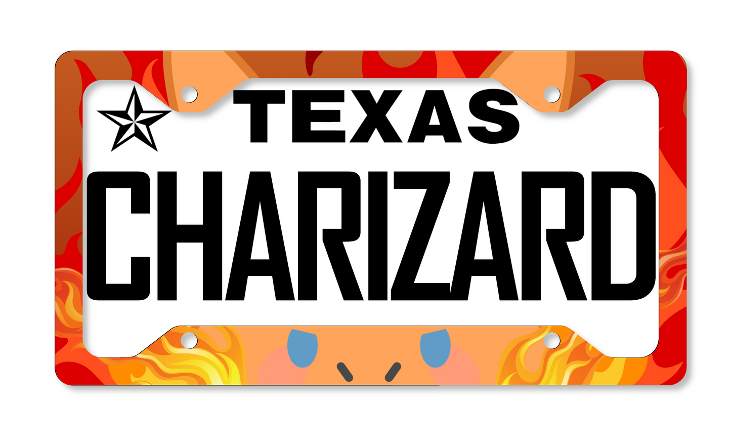 Charizard Themed License Plate Frame