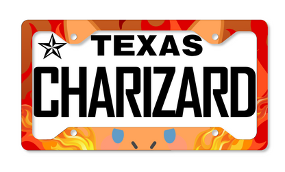 Charizard Themed License Plate Frame