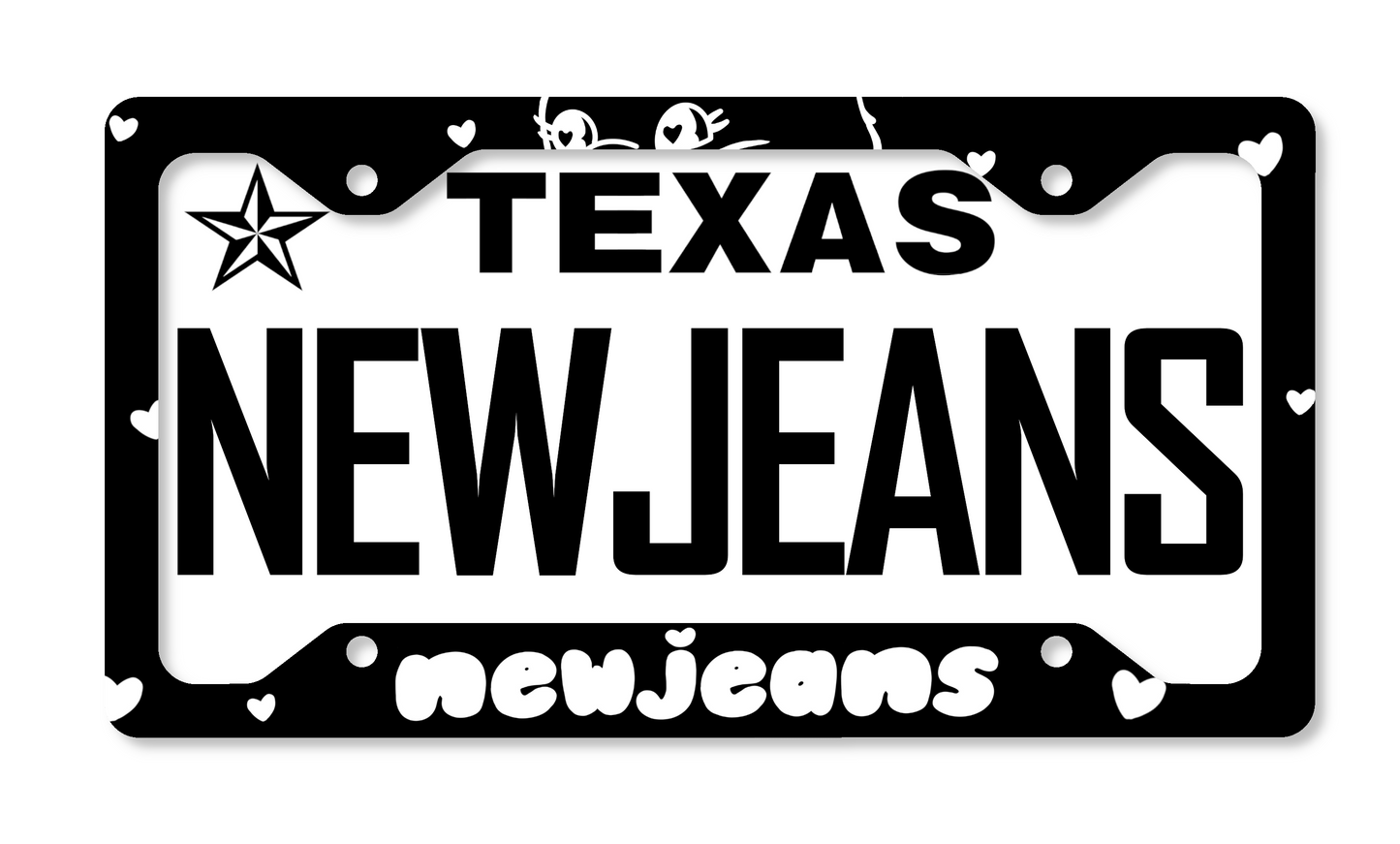 Cute NewJeans Inspired License Plate Frame