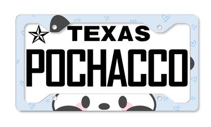 Pochacco Themed License Plate Frame