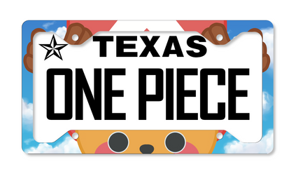 One Piece Themed License Plate Frame