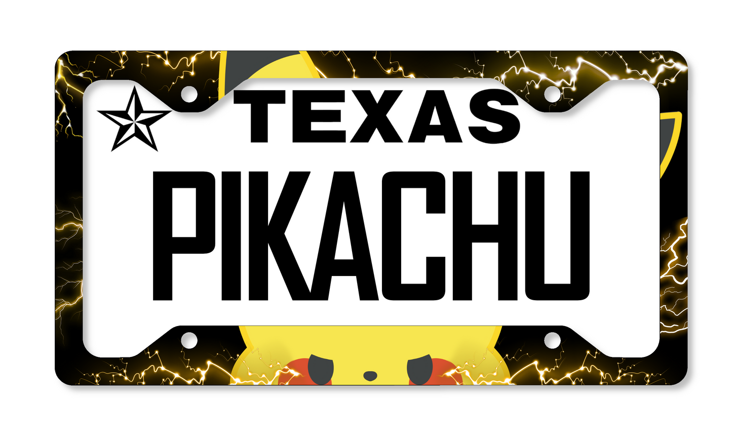 Pikachu Themed License Plate Frame