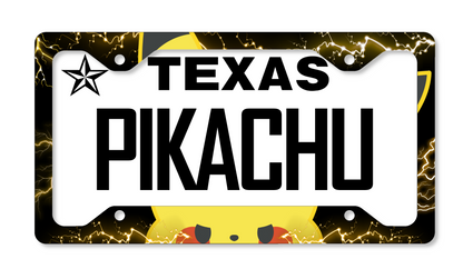 Pikachu Themed License Plate Frame