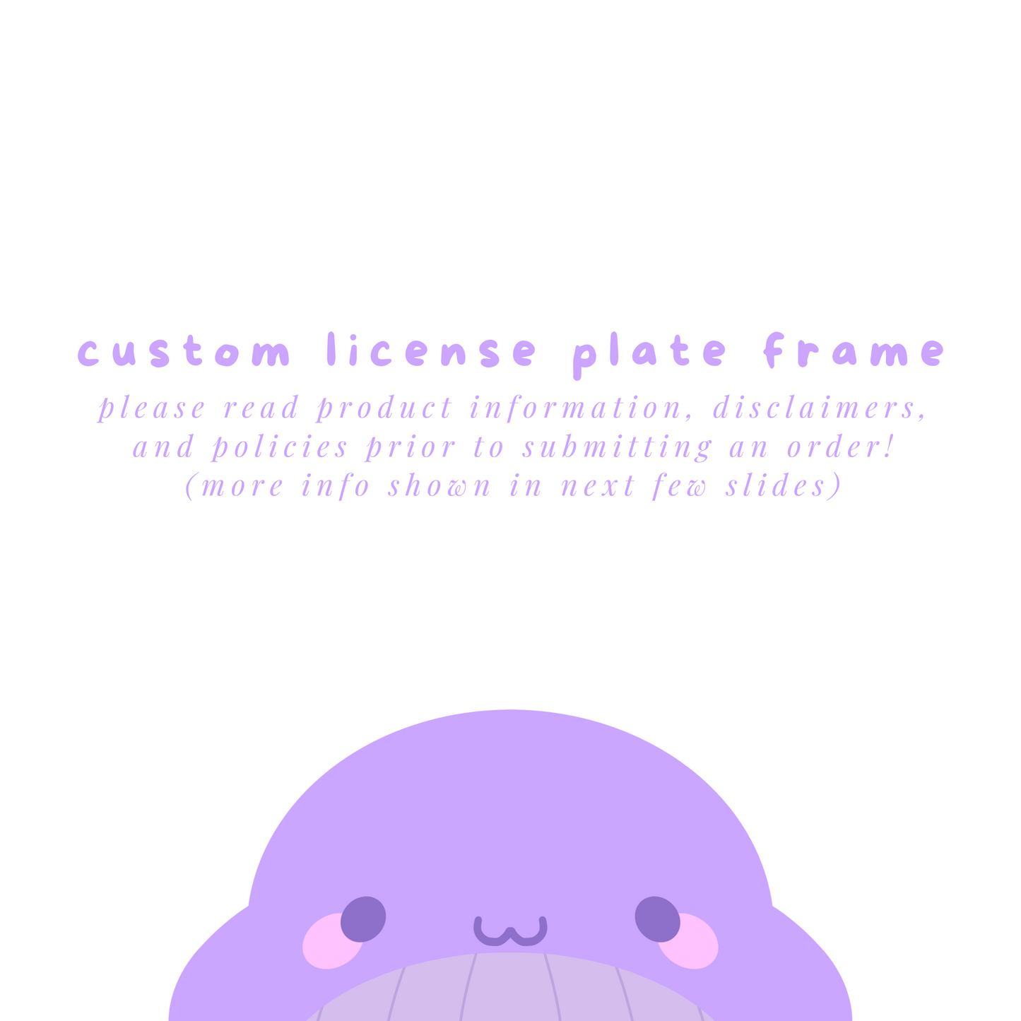 Custom License Plate Frame