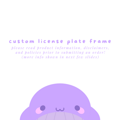 Custom License Plate Frame