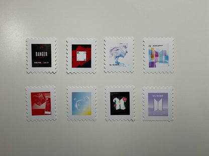 BTS Korean/Japanese Discography Inspired Stamps