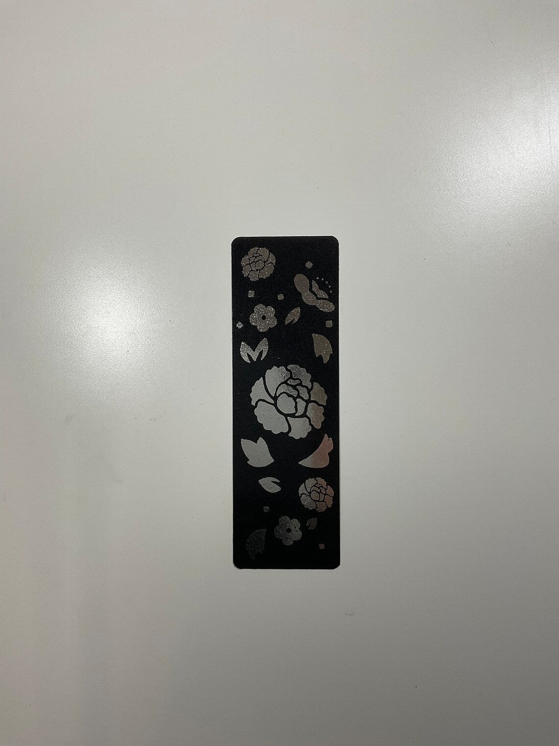 BTS Suga/Agust D Lotus Flower Double Sided Foiled Bookmark