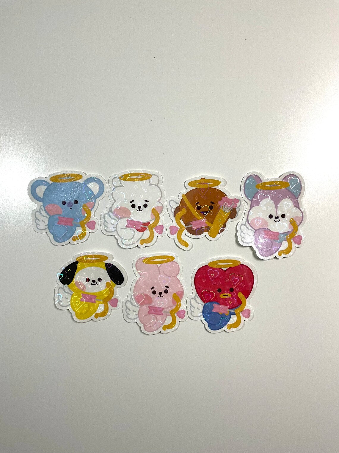 Cupid BT21 Valentine's Day Holographic Sticker