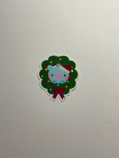 BT21 Minini Christmas Themed Holographic Sticker
