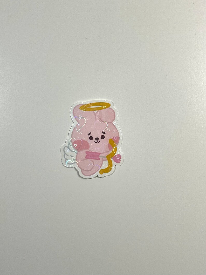 Cupid BT21 Valentine's Day Holographic Sticker