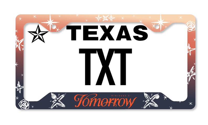 Tomorrow x Together minisode 3: Tomorrow Inspired License Plate Frame