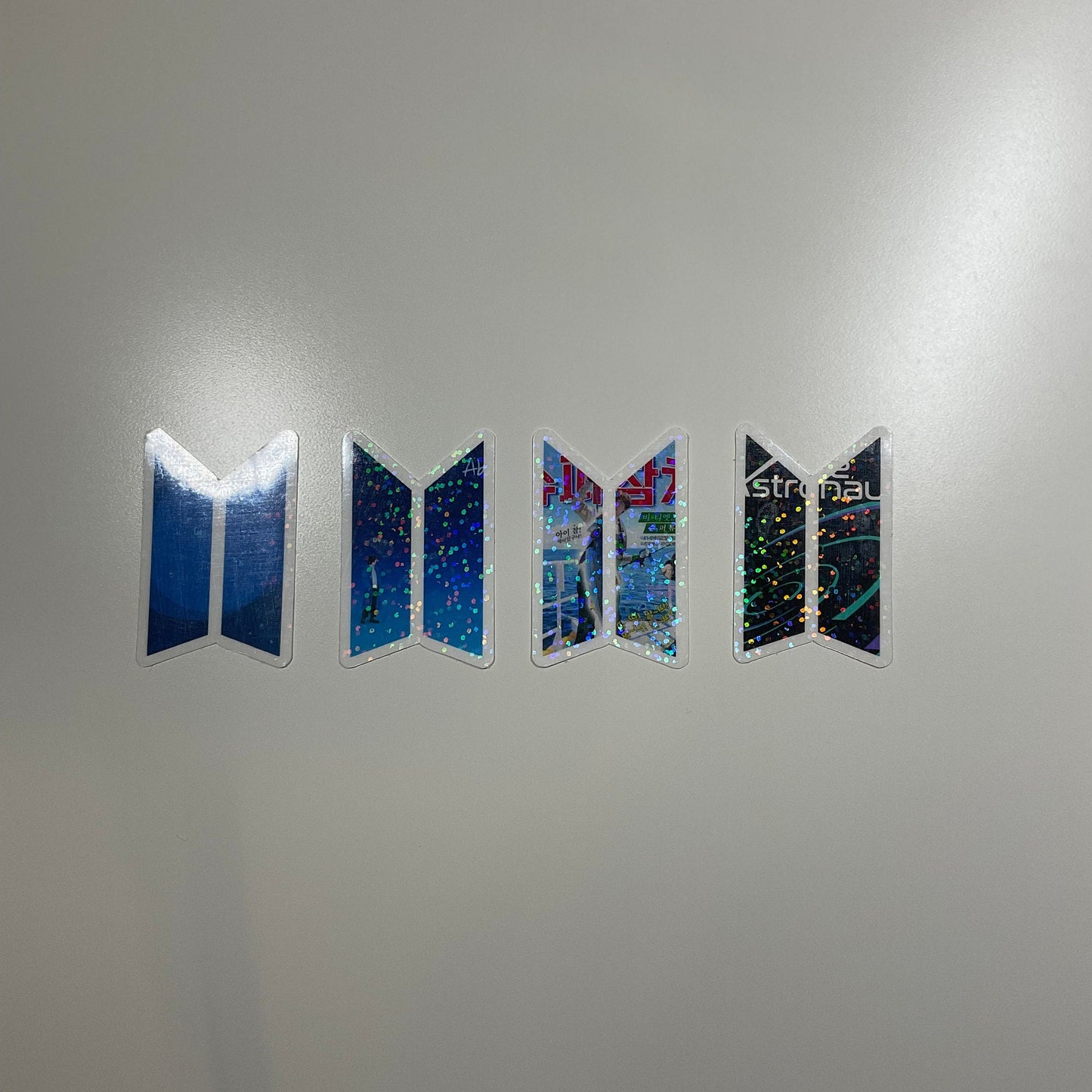 BTS Logo Discography Holographic Sticker Car Magnet