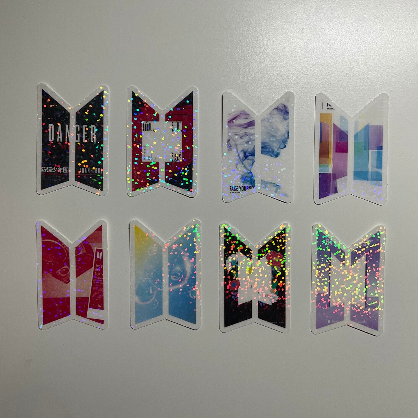 BTS Logo Discography Holographic Sticker Car Magnet