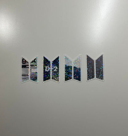BTS Logo Discography Holographic Sticker Car Magnet