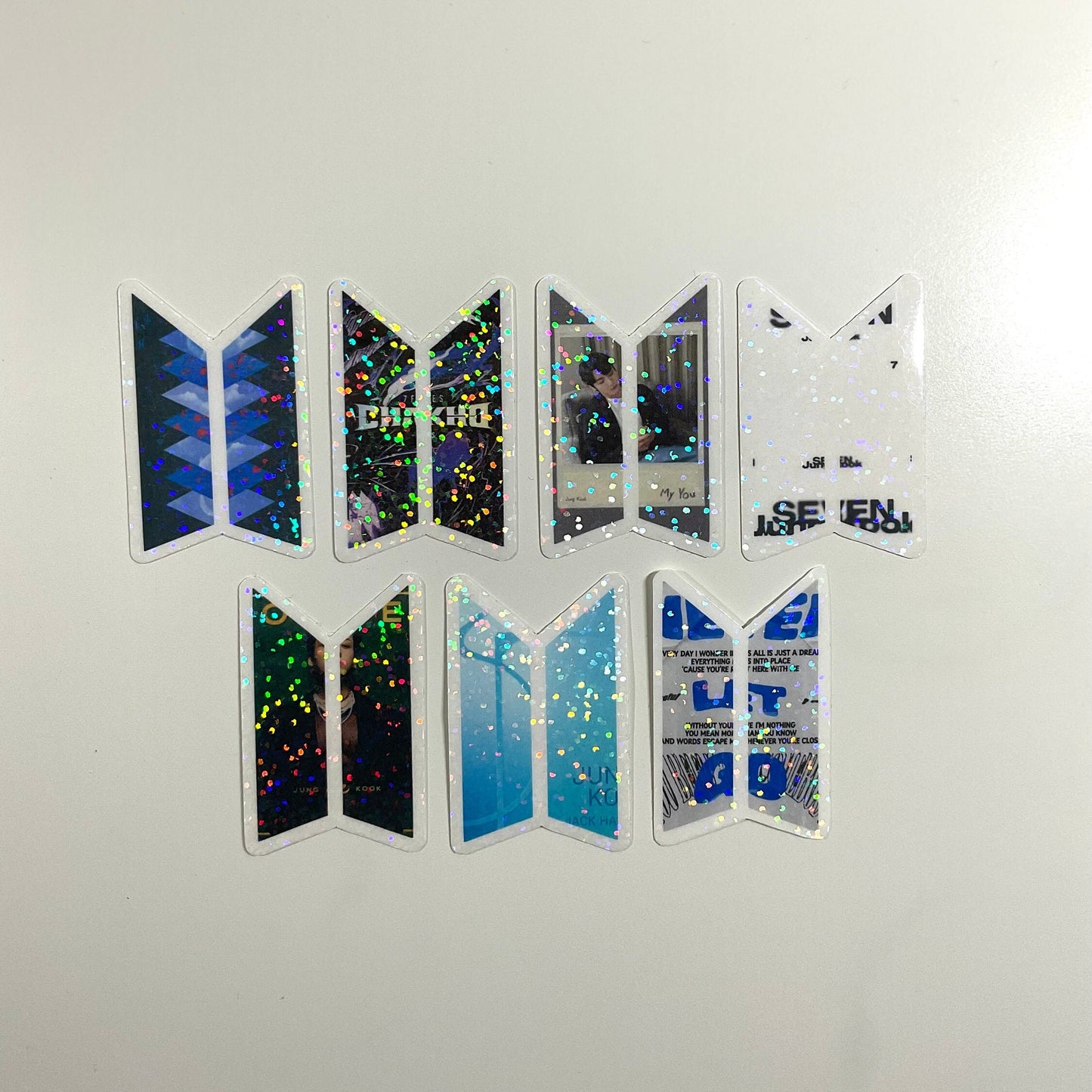 BTS Logo Discography Holographic Sticker Car Magnet