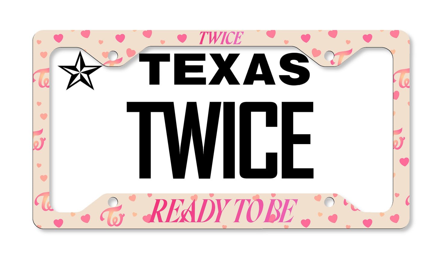 TWICE Ready to Be Inspired License Plate Frame