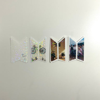 BTS Logo Discography Holographic Sticker Car Magnet