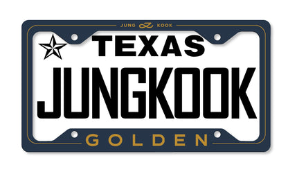 BTS Jungkook Golden Inspired License Plate Frame