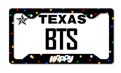 BTS Jin Happy Inspired License Plate Frame & Car Coaster Bundle