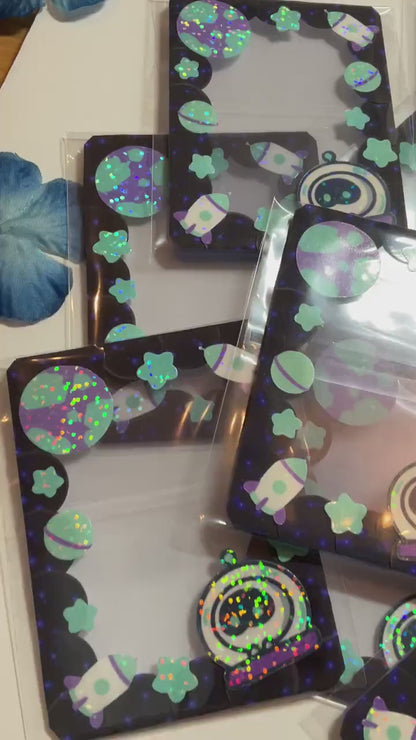 BTS Jin Holographic The Astronaut Themed Decorated Toploader