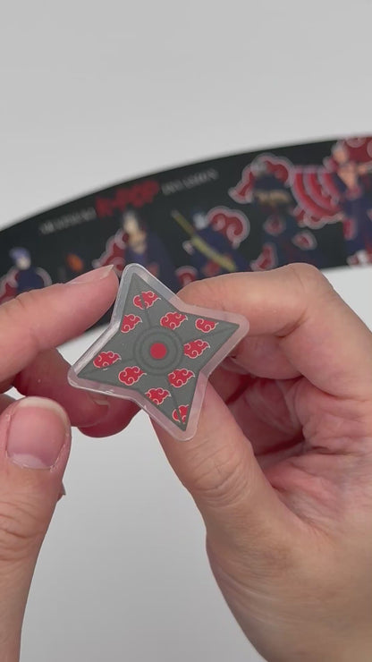 Akatsuki Shuriken Rotating Acrylic Pin