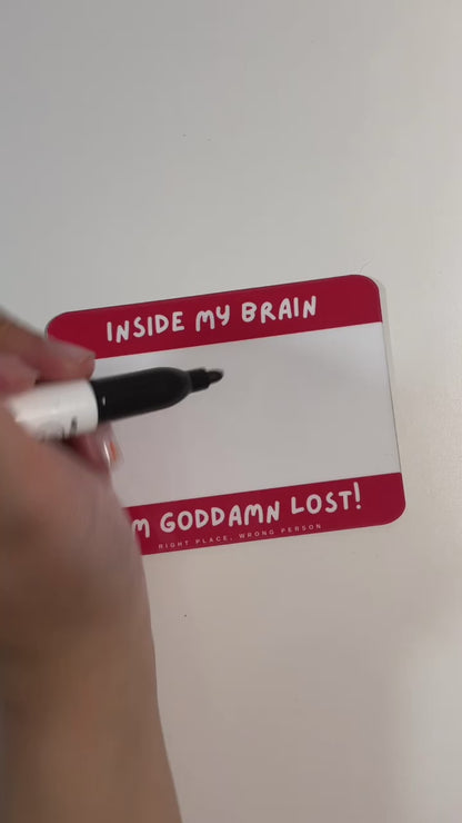 BTS RM LOST! Magnet/Dry Erase Label