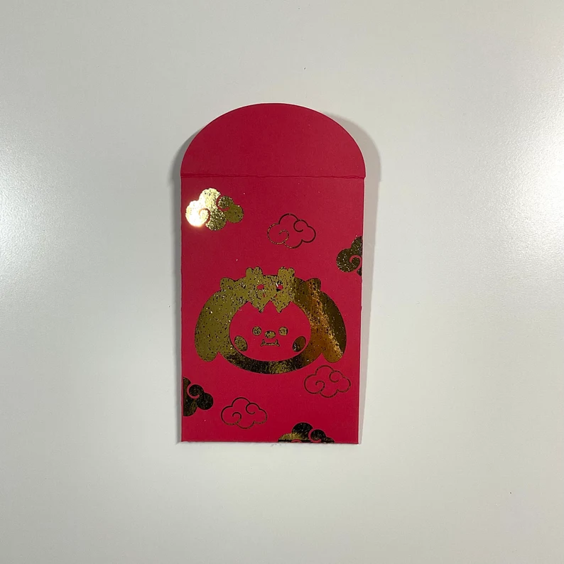 BT21 Year of the Dragon Gold-Foiled Red Envelope